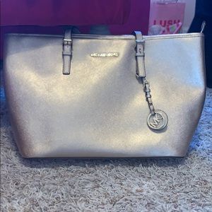 Gold Micheal Kors purse